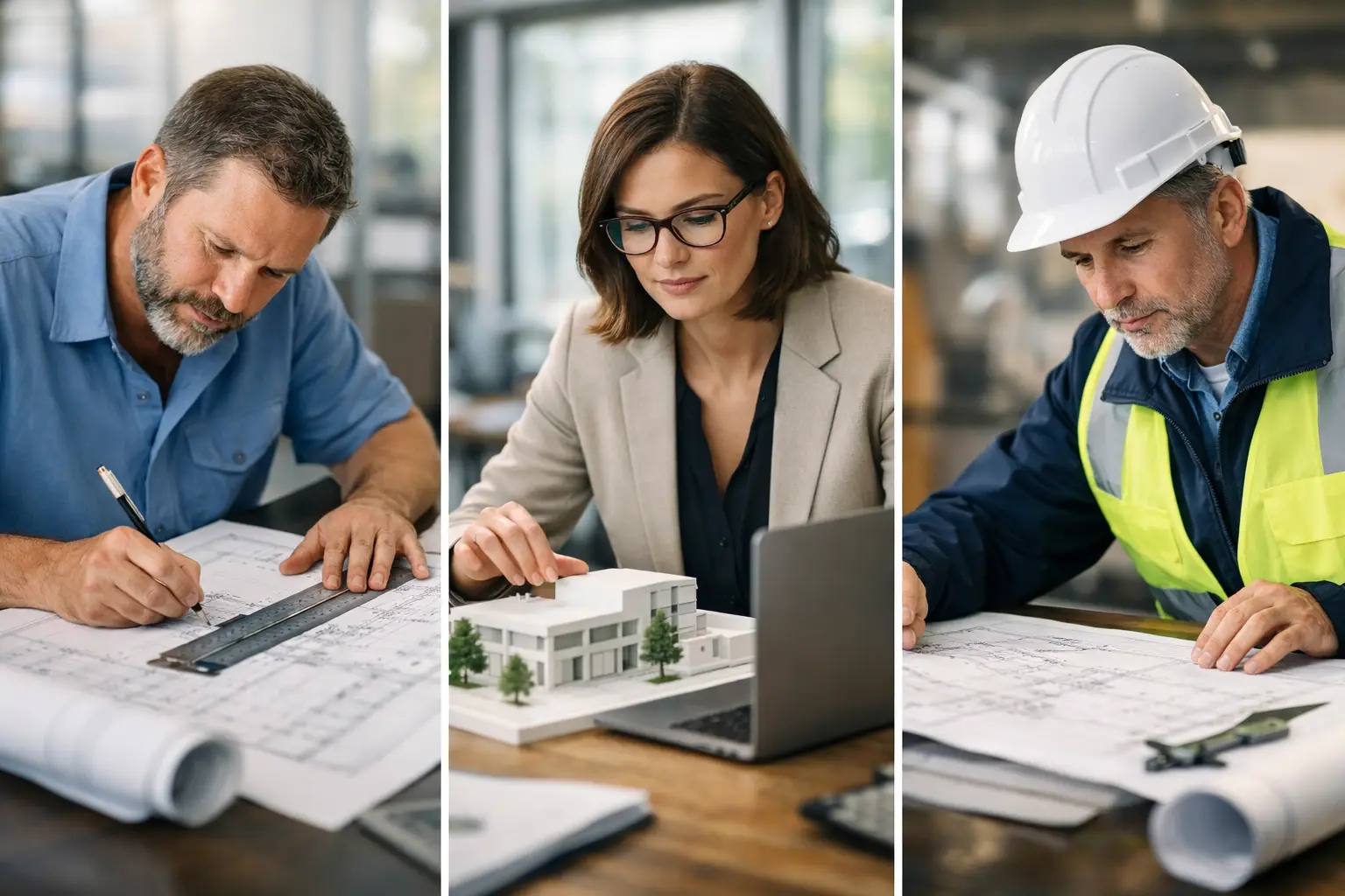 Draftsman vs Architect vs Engineer